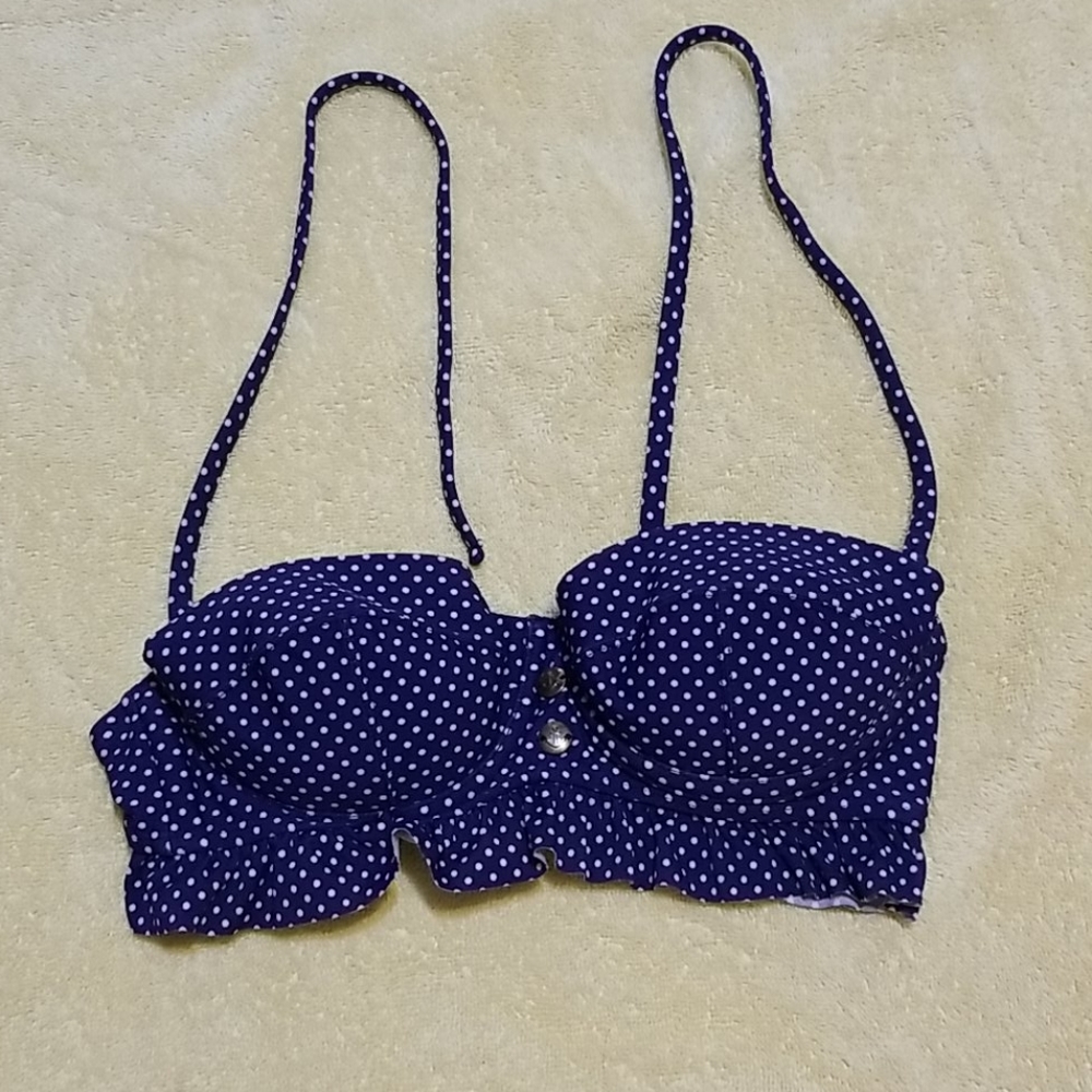 Vintage Inspired Naval Bikini Top